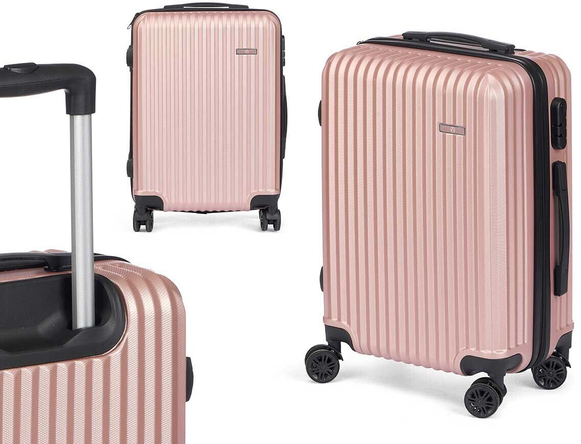 BigBuy Home Cabin trolley Dam stripes 38x57x23 pink