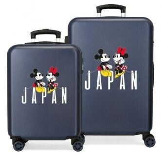 Disney Mickey & Minnie trip to Japan suitcase set Blue 55/65 cms marine trip
