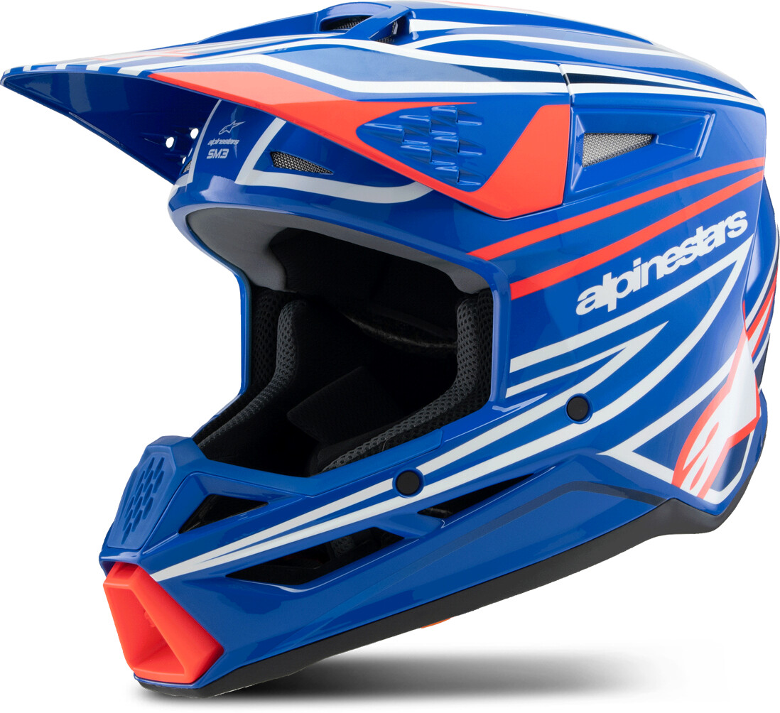 Alpinestars SM3 Youth Helmet EC06 Wurx black/yellow fluo/blue/red