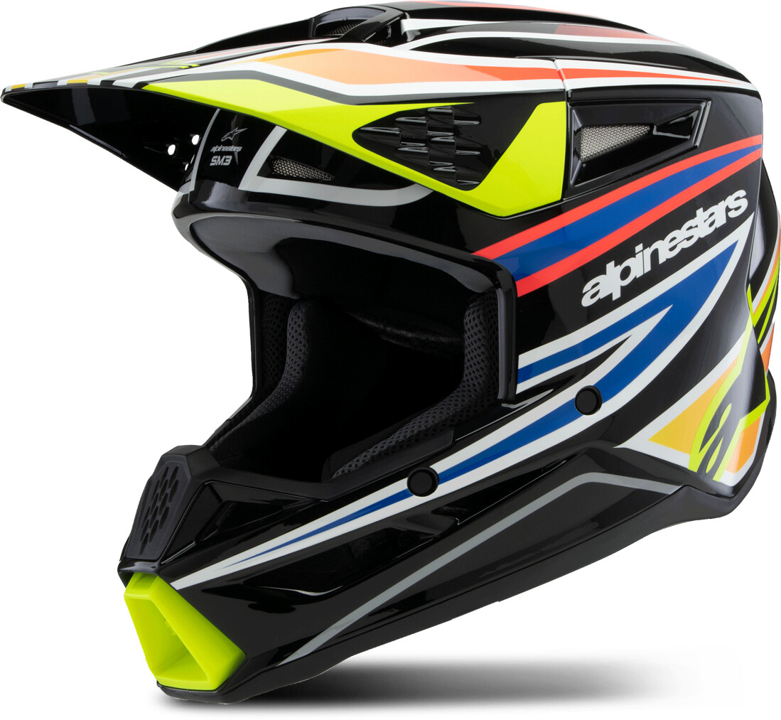Alpinestars SM3 Youth Helmet EC06 Wurx black/yellow fluor/blue/red