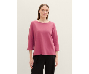 TOM TAILOR Damen Top Mit Struktur | Regular Fit, V-Ausschnitt | Aus Nachhaltiger Polyester-Viskose