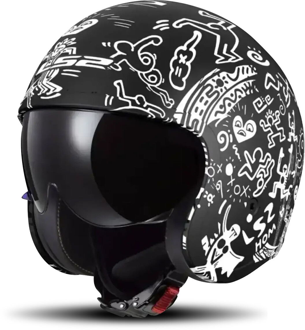 LS2 OF599 Spitfire II Tribal matt black/white