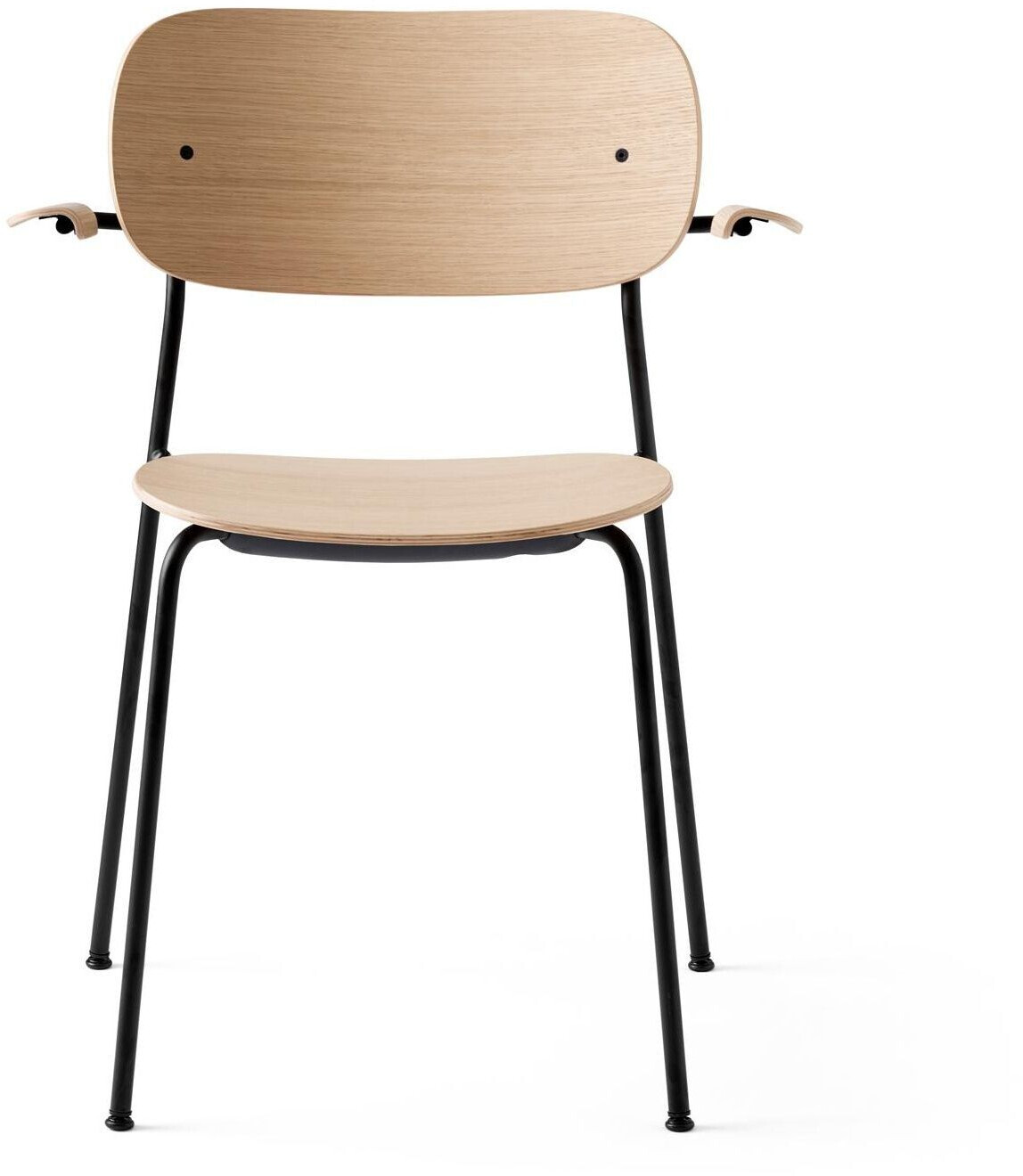 Audo Co Dining armchair oak black lacquered oak 58x75x49.5cm