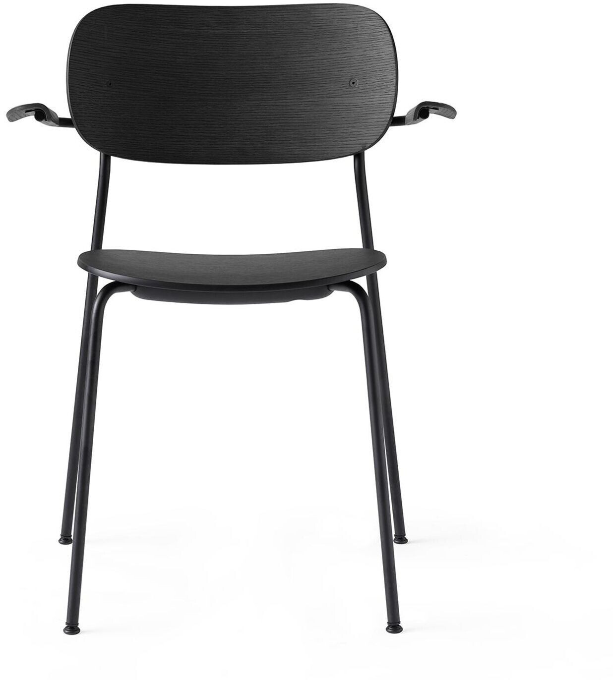 Audo Co Dining armchair black lacquered black lacquered black 58x75x49.5cm