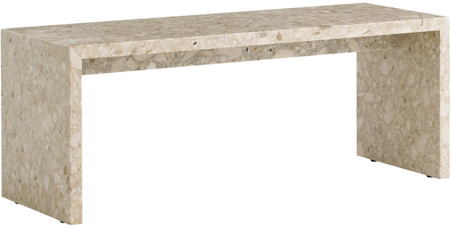 Audo Plinth Bridge side table sand Kunis Breccia sand 100x35x38cm