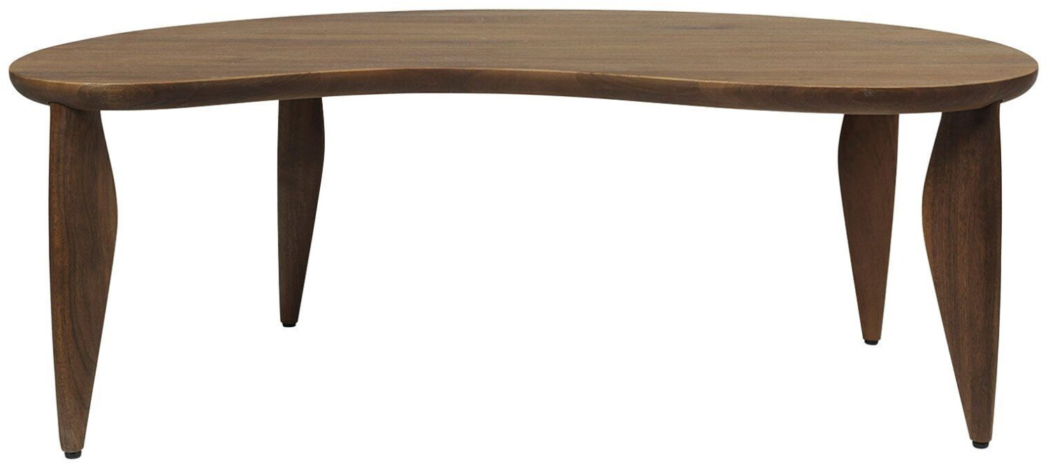 ferm LIVING Feve side table walnut oiled with adjustable feet walnut 120x60x41.5cm