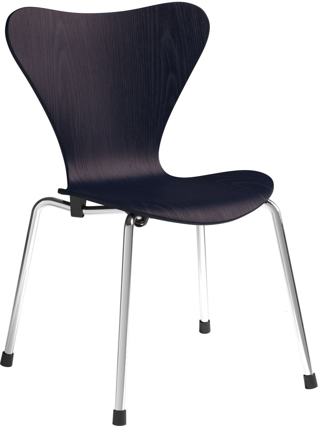 Fritz Hansen Series 7 children's chair ash chrome-plated midnight blue chrome-plated 40x60x40cm