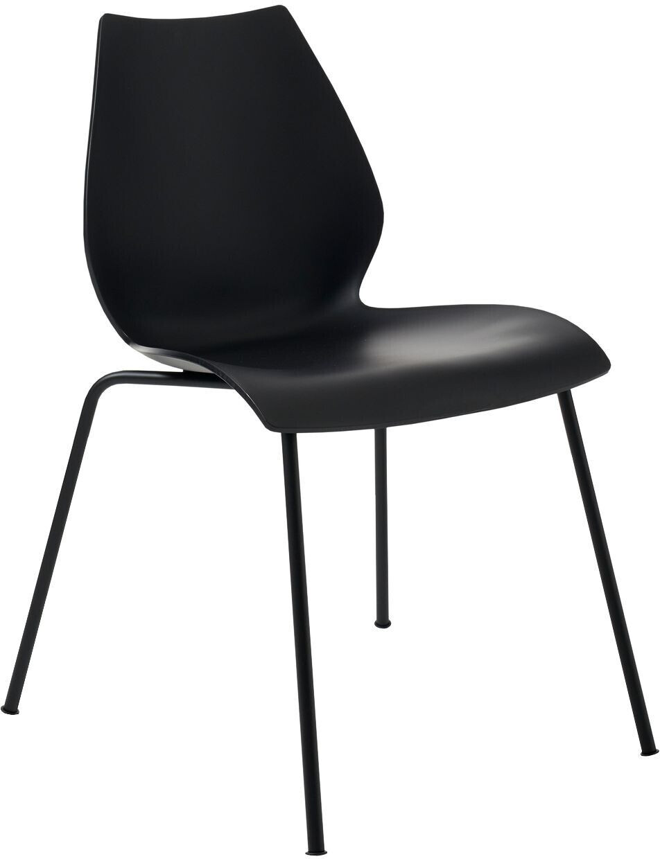 Kartell Maui chair painted black anthracite anthracite 55x77x52cm