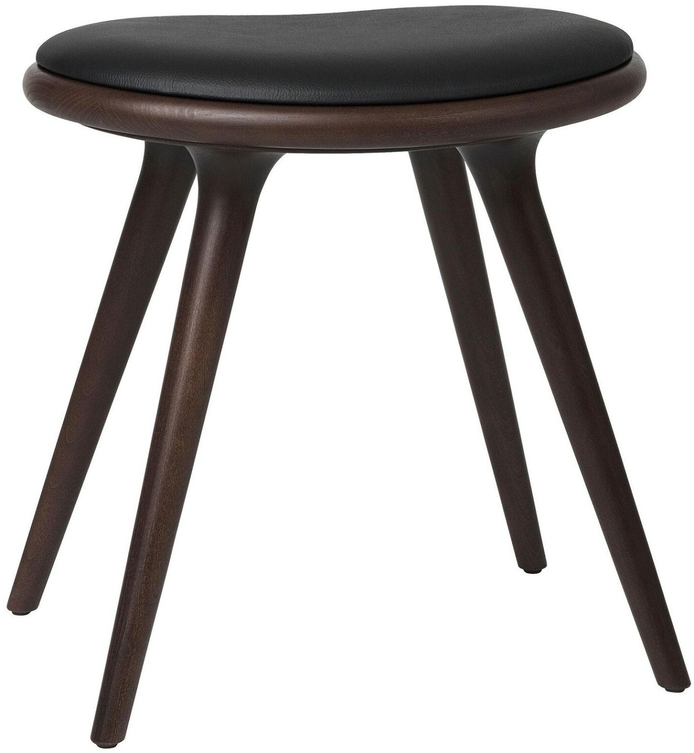 mater design Low stool beech 47cm dark black beech 45x47x36cm
