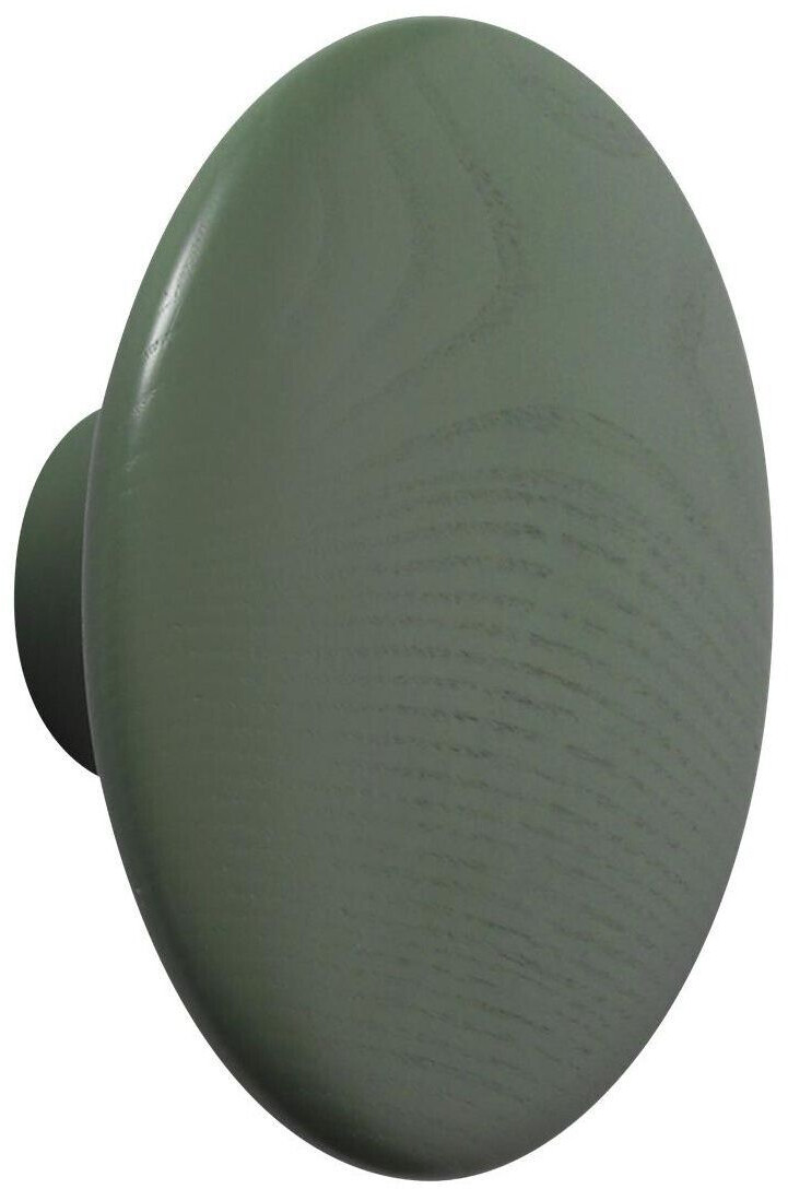 Muuto The Dots coat hook L Ø 17cm dusty green matt