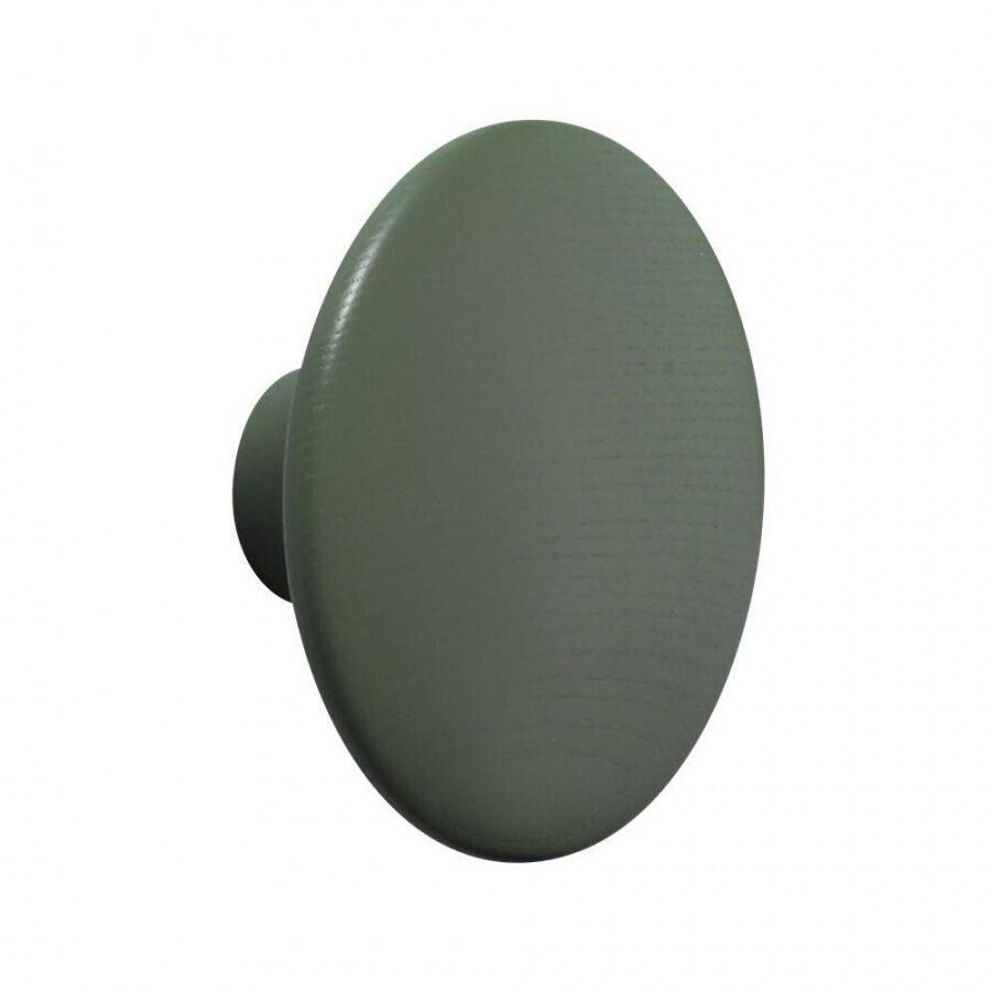 Muuto The Dots coat hook M Ø 13cm dusty green matt