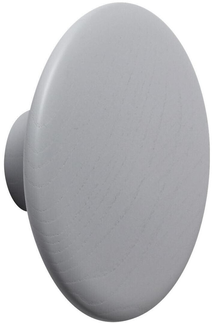 Muuto The Dots coat hook L Ø 17cm matt gray