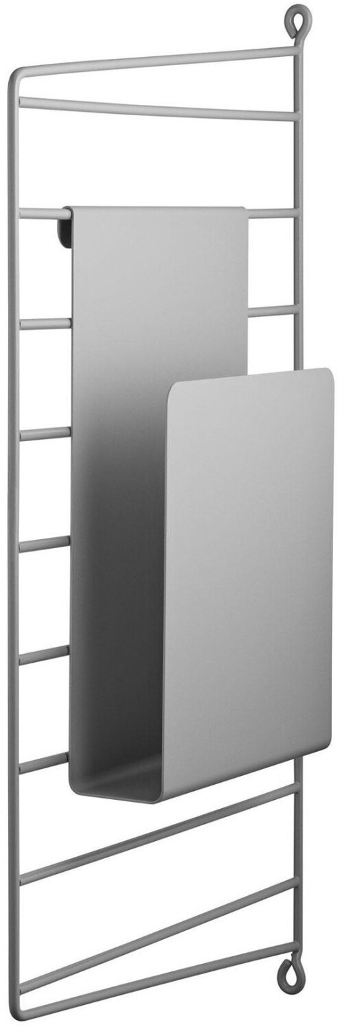 String System magazine holder gray coated without ladder gray