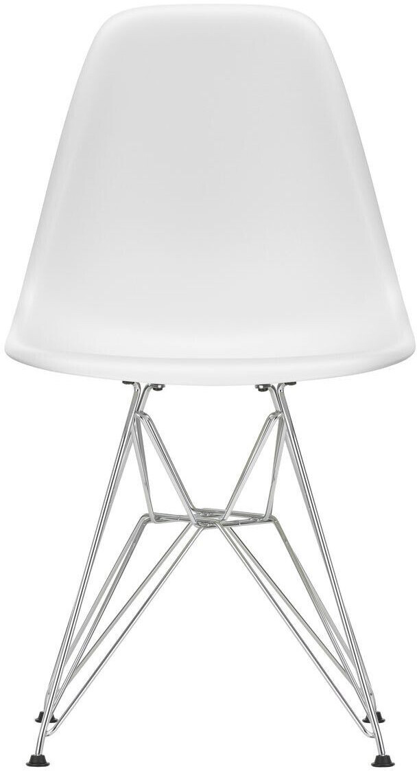 Vitra Eames Plastic Side Chair DSR RE Eiffel Tower frame chrome-plated black white
