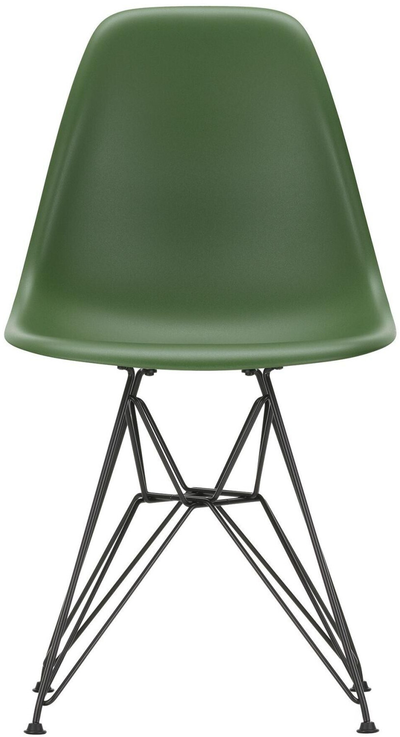 Vitra Eames Plastic Side Chair DSR RE forest Eiffel Tower frame powder-coated black