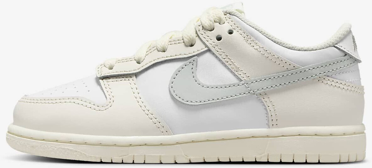 Well worn white and silver nike dunks low on sale