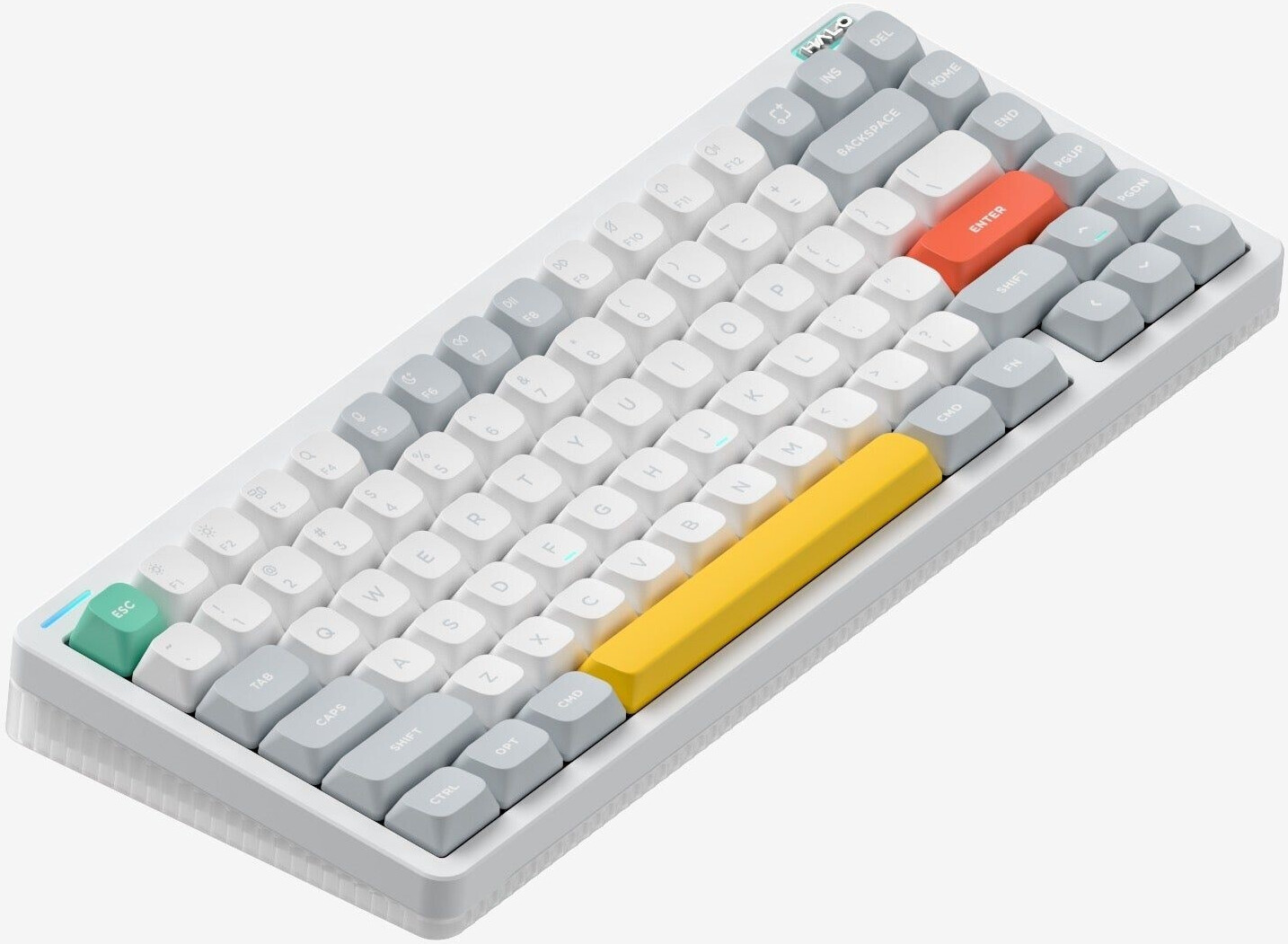 nuphy Halo75 V2 Mechanische Gaming-Tastatur 75% kabellos Hot-Swap-Fähige  Tastatur,83 Tasten RGB-Tastatur mit Hintergrundbeleuchtung, unterstützt 
