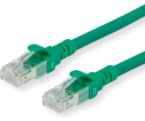 Roline Patch-Kabel 5 m UTP CAT 6a halogenfrei geformt verseilt grün (21.15.2735)