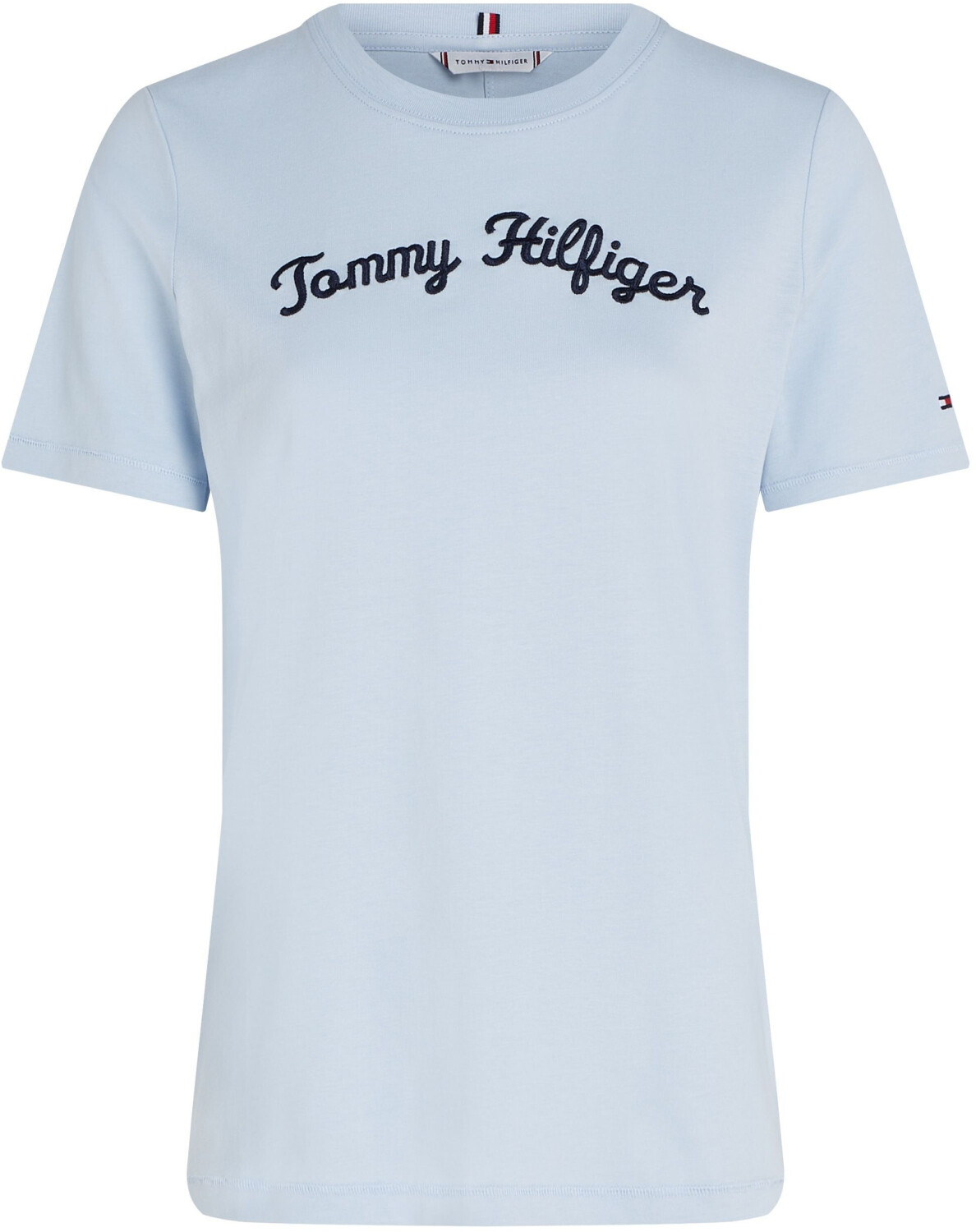 Tommy Hilfiger Regular Script T-shirt (WW0WW42589) breezy blue
