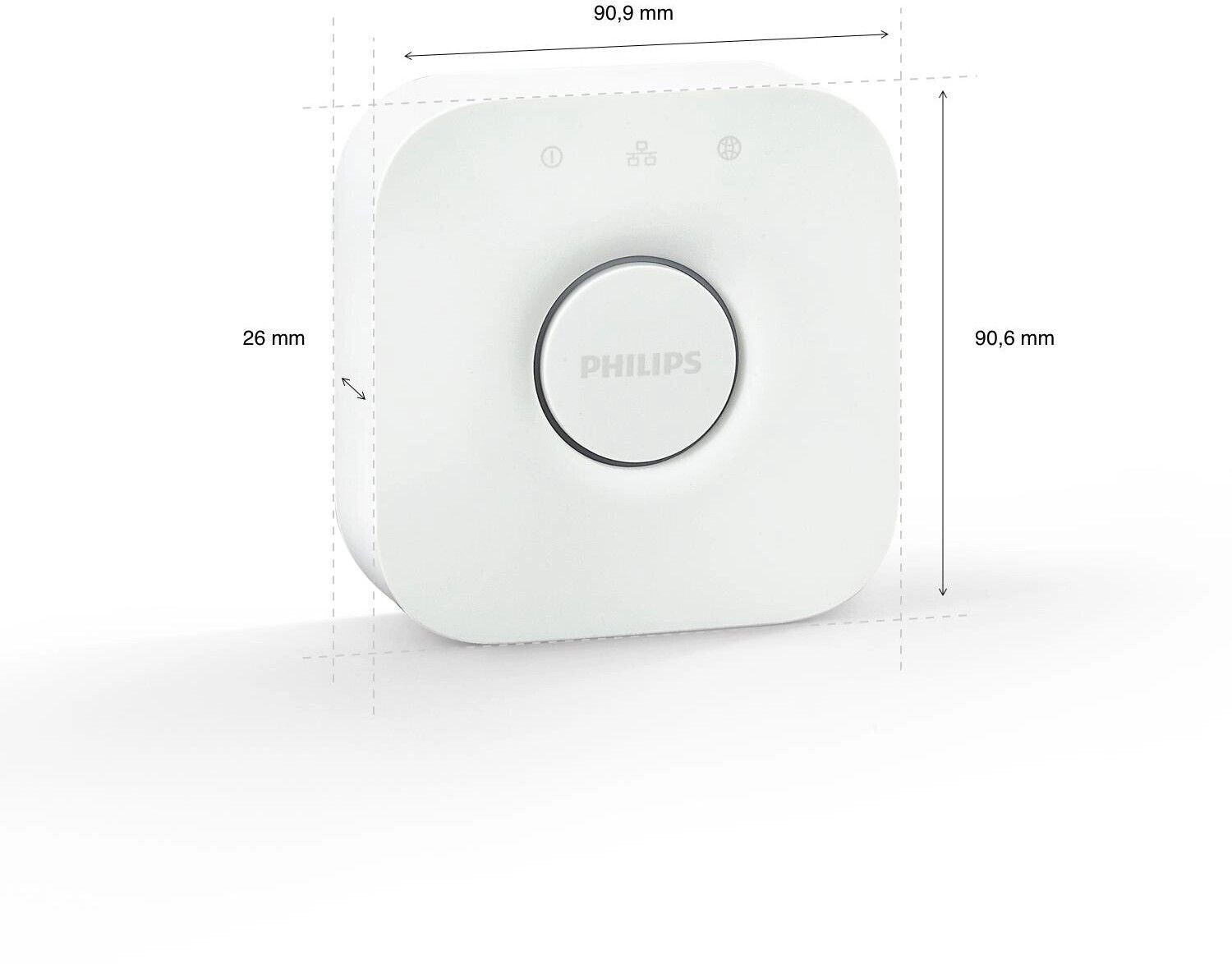 Philips Hue starter set with 2 x E27 RGBW lamps dimmable 9W like 60W & bridge & sensors