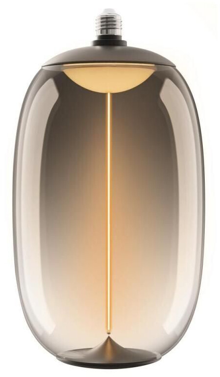 Osram E27 Vintage Lamp 1906 Big Elipse Oval Magnetic Smoke dimmable 12W like 28W extra warm white light