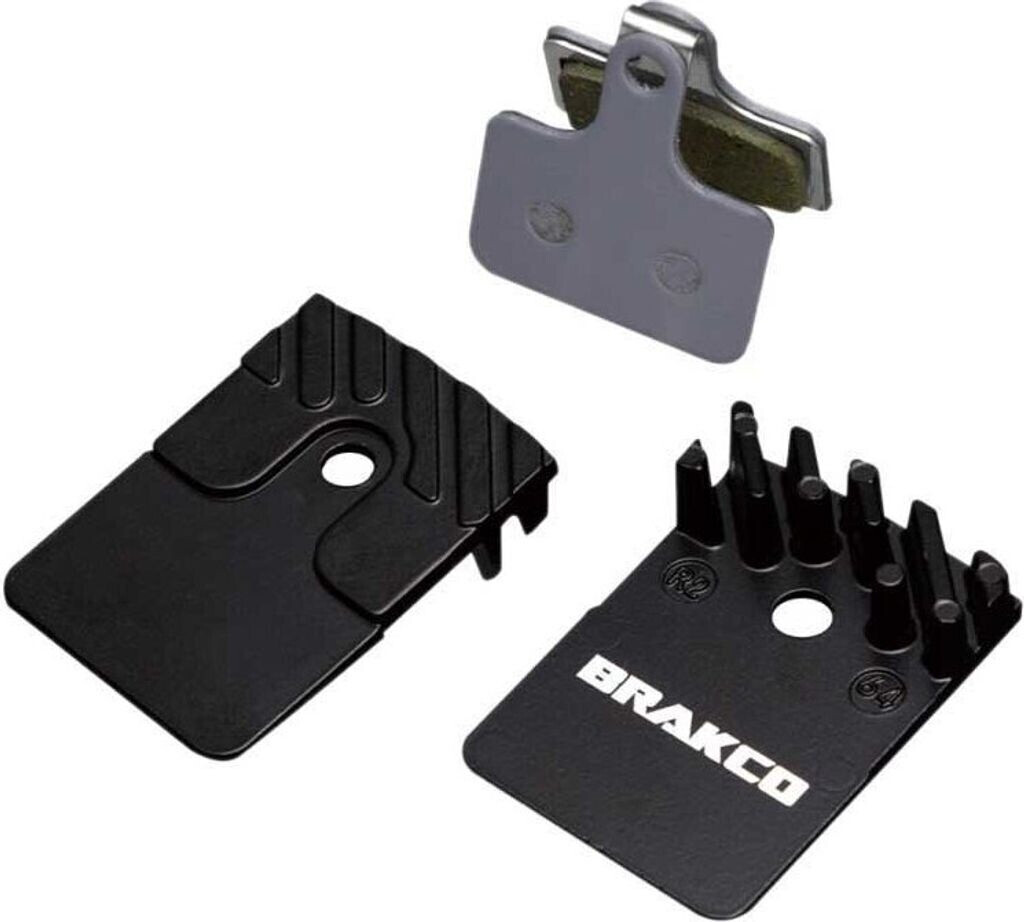 Brakco Shimano 2p Flat Mount 105 Grx Ultegra Sintered Disc Brake Pads silver