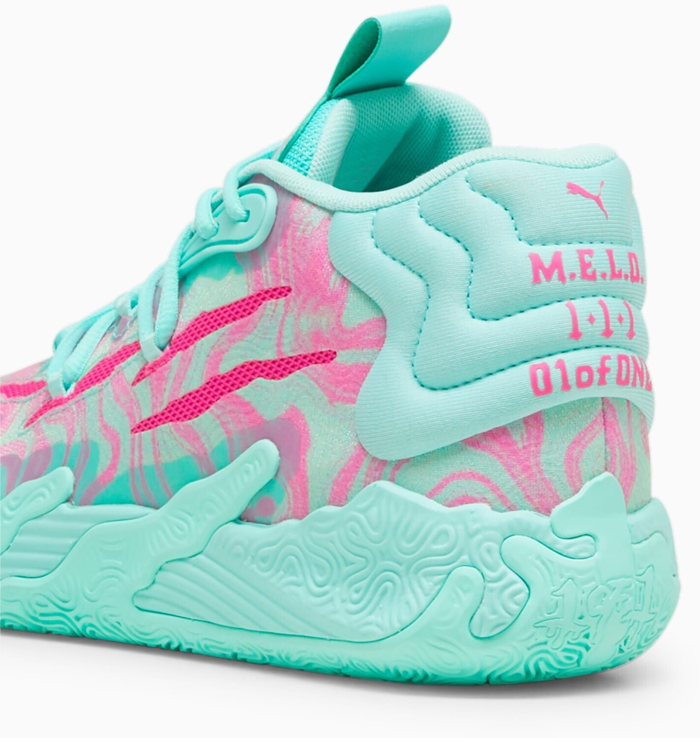 Puma pink basketball shoes top