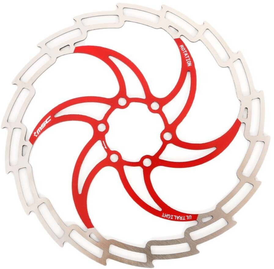 MSC Bikes Ult Rotor Steel Brake Disc 180x1.8 Mm Rot,silver 180 x 18 mm