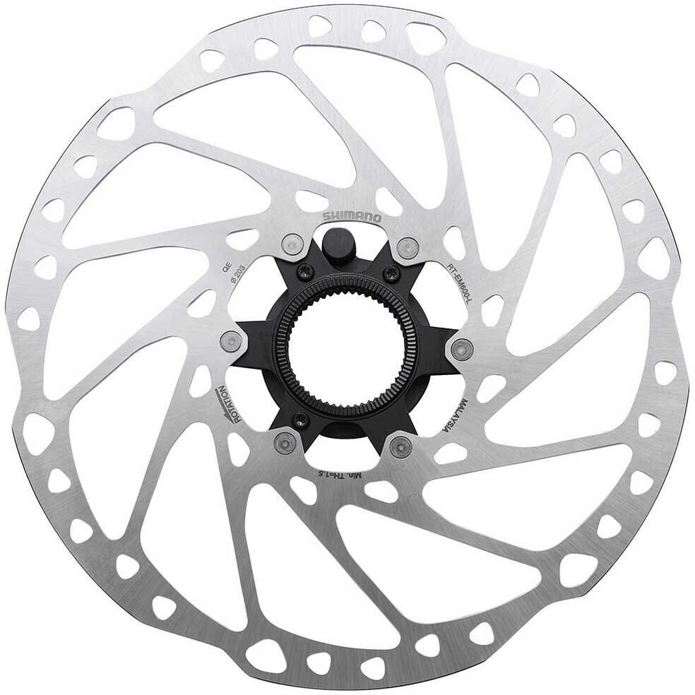 Shimano Steps Rt-em600 Cl External Brake Disc silver 203 mm