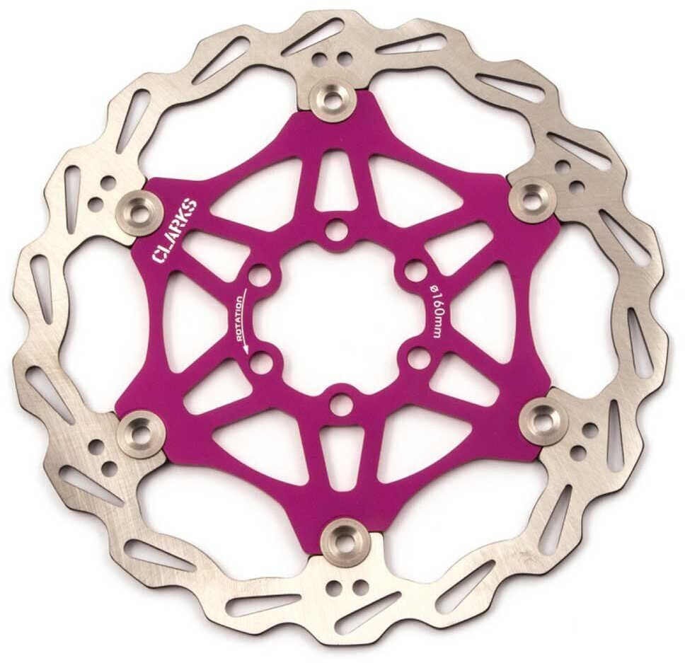 Clarks Cfr-06 Alu Brake Disc Lila,silver 180 mm