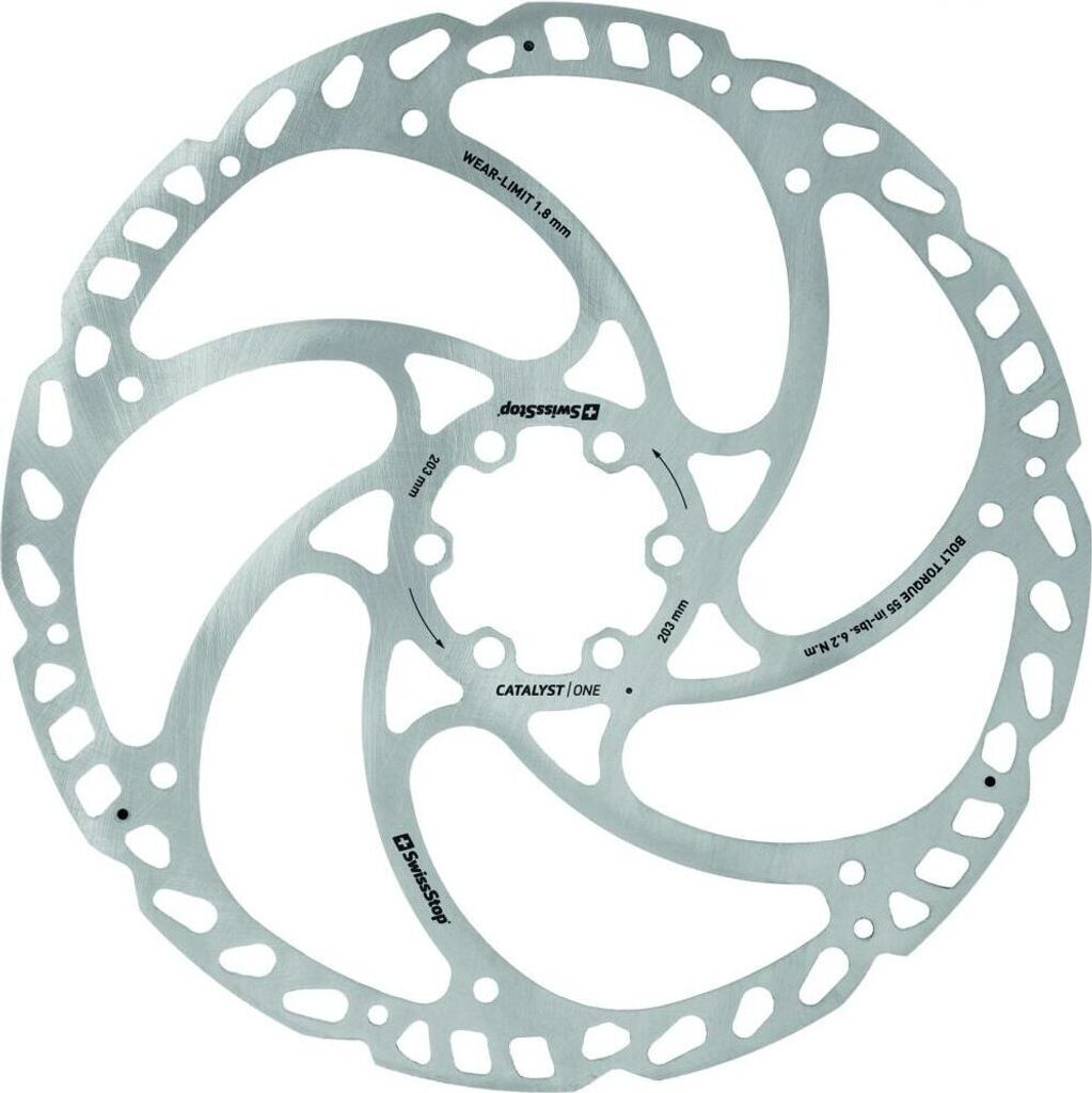 SwissStop Catalyst One 6b Brake Disc silver 203 mm