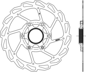 Ferodo Cl Mtb 1.8 Brake Disc silver 180 mm