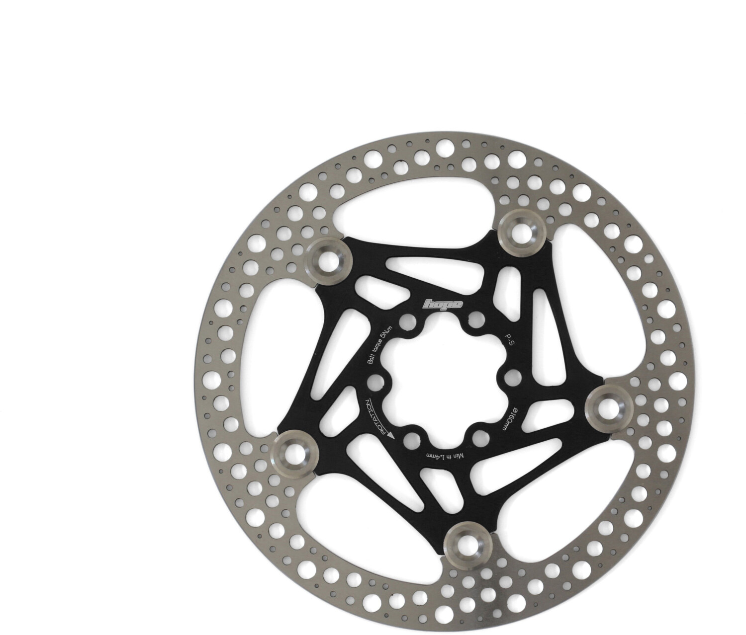 Hope Road Floating Brake Disc silver 160 mm