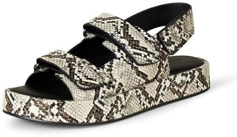 Amazon Essentials Adjustable Platform Sandal with Triple Straps Multi Snake Print