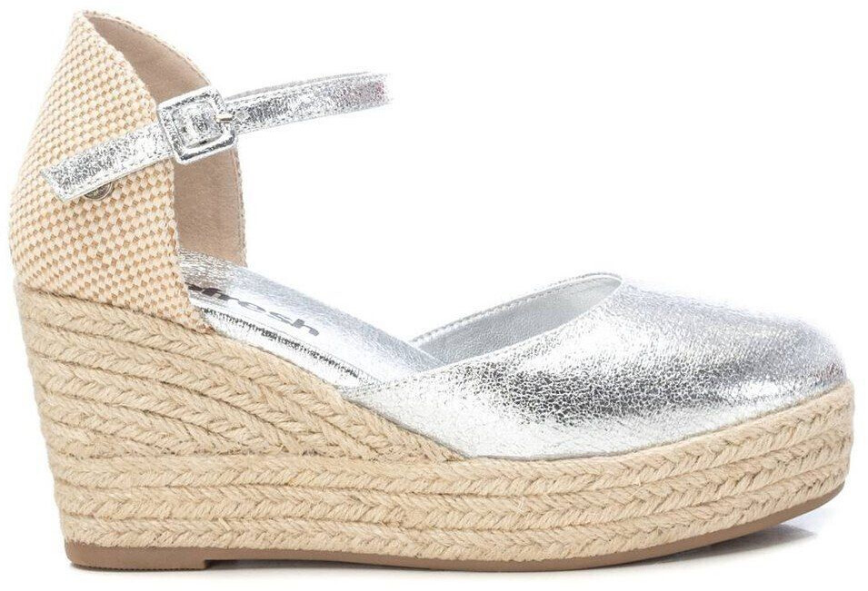 Refresh Wedge Espadrilles silver