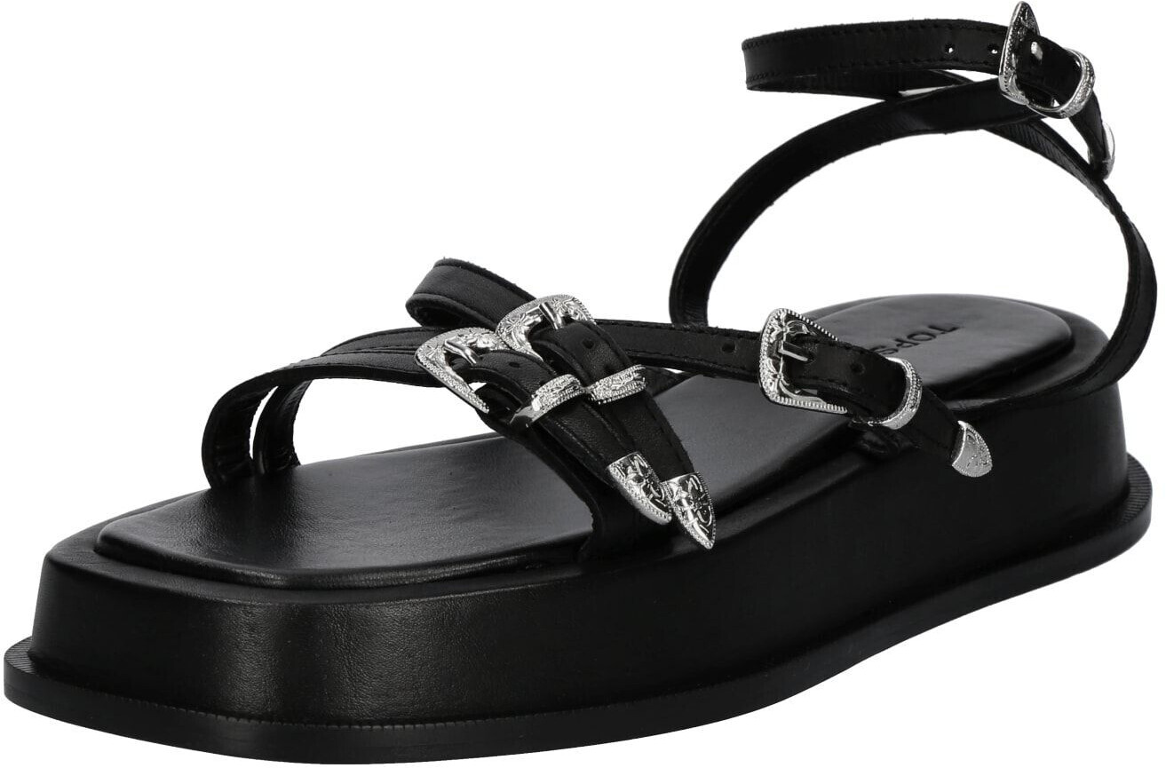 Topshop Sandale Kayla schwarz silber 18590597 ab 19 46 Preisvergleich bei idealo