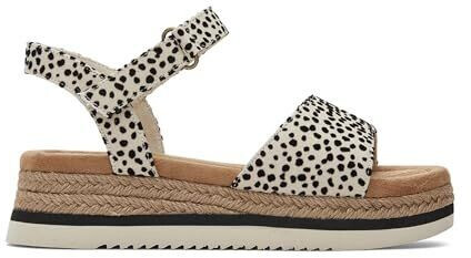 TOMS Shoes Diana Wedge Sandal misty flocked mini cheetah