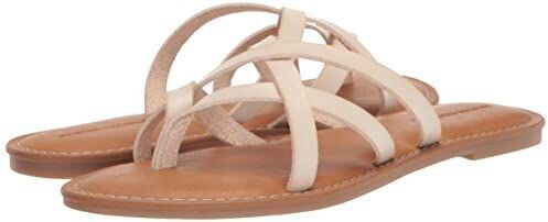 Amazon Essentials Flat slip-on strappy sandal light beige