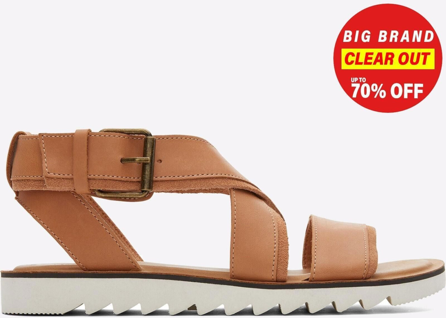 TOMS Shoes Sidney Profile Leather Women's Sandals