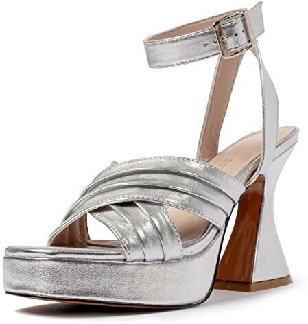 L37 Heeled Sandals TO LATE TO SAY GOODBYE silver