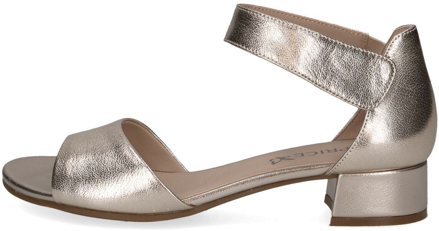 Caprice Leather sandals Carla silver