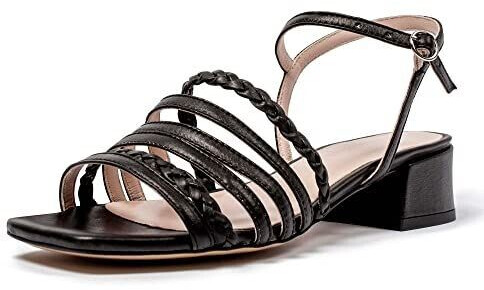 L37 Heeled Sandals LOVE TO THE WORLD black