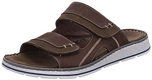 Rohde Leather Clogs with Velcro Closure brunello 5984