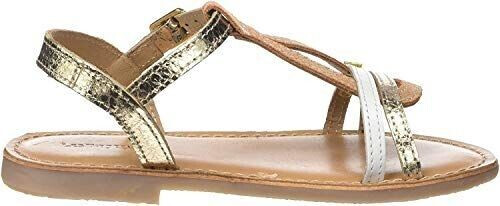 Les Tropéziennes Bada ankle strap sandals gold multi