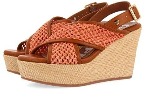 Gioseppo Bussang Wedge Sandal coral red