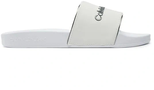 Calvin Klein Slide Instituitional Mtr YW0YW01508 white