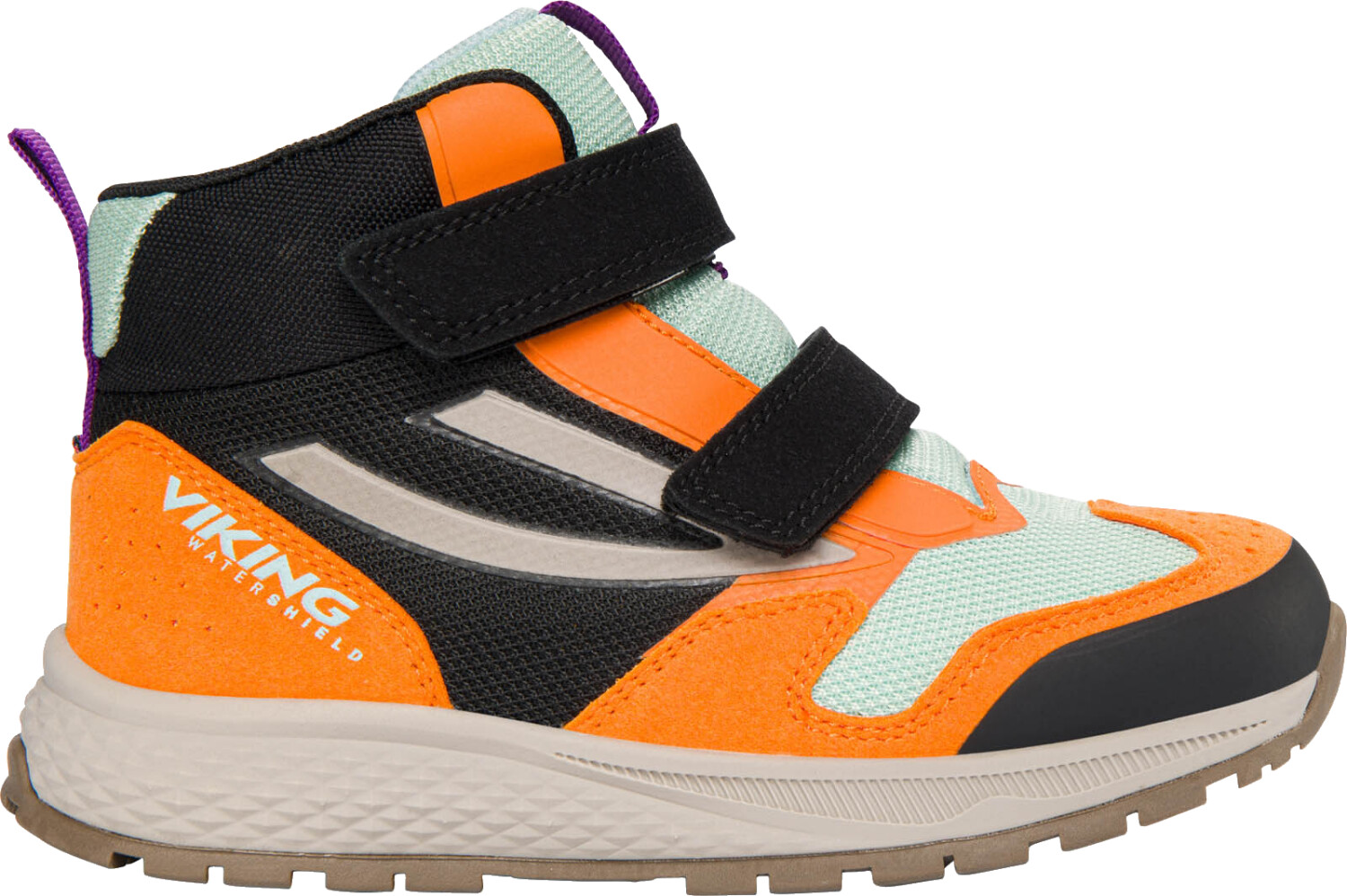 Viking Juniors' Century Mid Waterproof 1V Speedlace black orange
