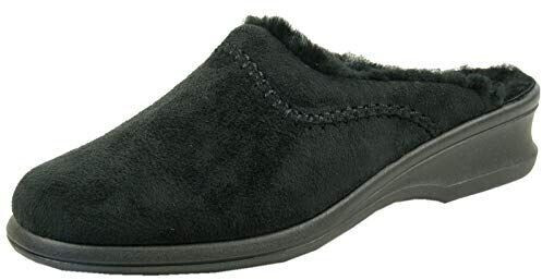 Rohde Slippers Lambskin Wide F Farun black