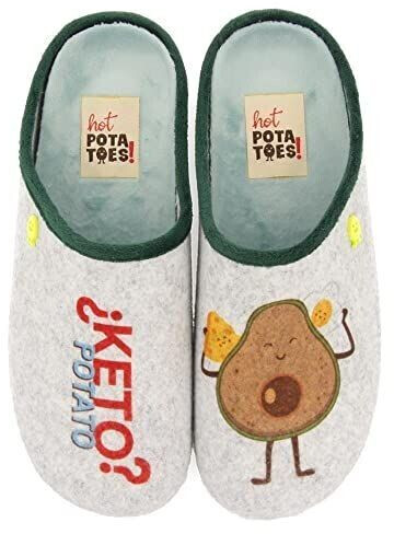 HOT POTATOES Donard Slipper grey