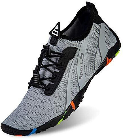 IceUnicorn Beach shoes bathing shoes swim shoes aqua shoes summer quick-drying surf shoes light grey